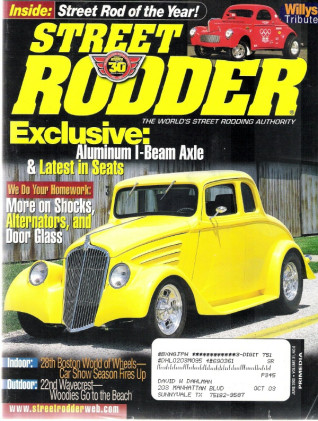 STREET RODDER 2002 JUNE - ELVIS ROADSTER, WILLYS GASSER HISTORY, HOT QUAD 4